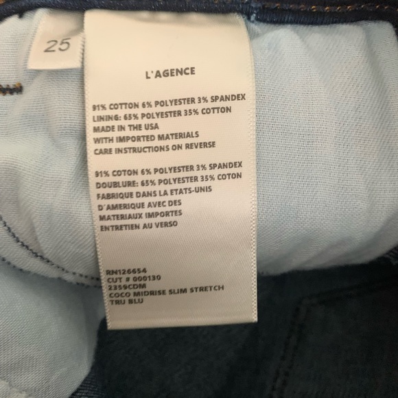 L’AGENCE Coco Mid-Rise Slim Stretch Jeans - Picture 4 of 4